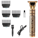 Máquina de Barbear e Cortar Cabelo Profissional Recarregável