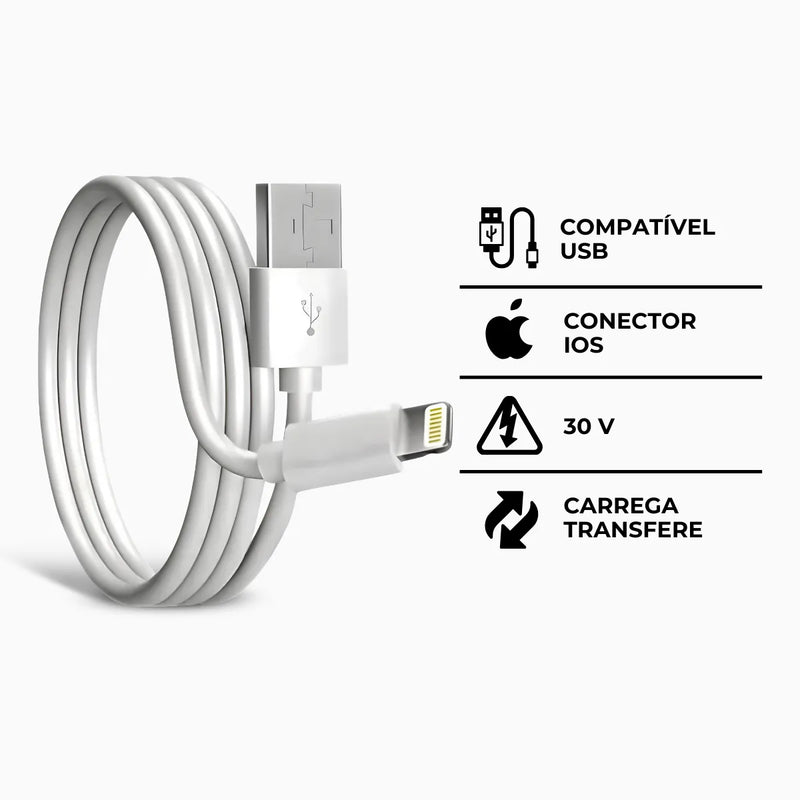 Cabo Lightning Conector USB (LEVE 2 PAGUE 1)