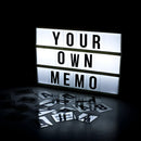 Caixa Luminária Mensagem Decorativa