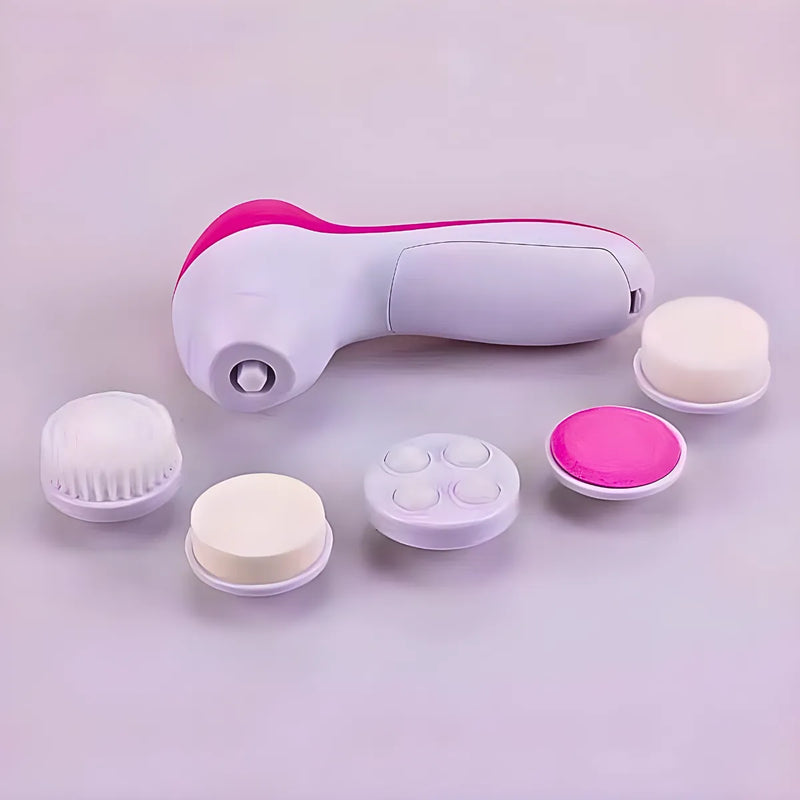 Escova Facial Elétrica 5 em 1 Esfoliante e Massageador