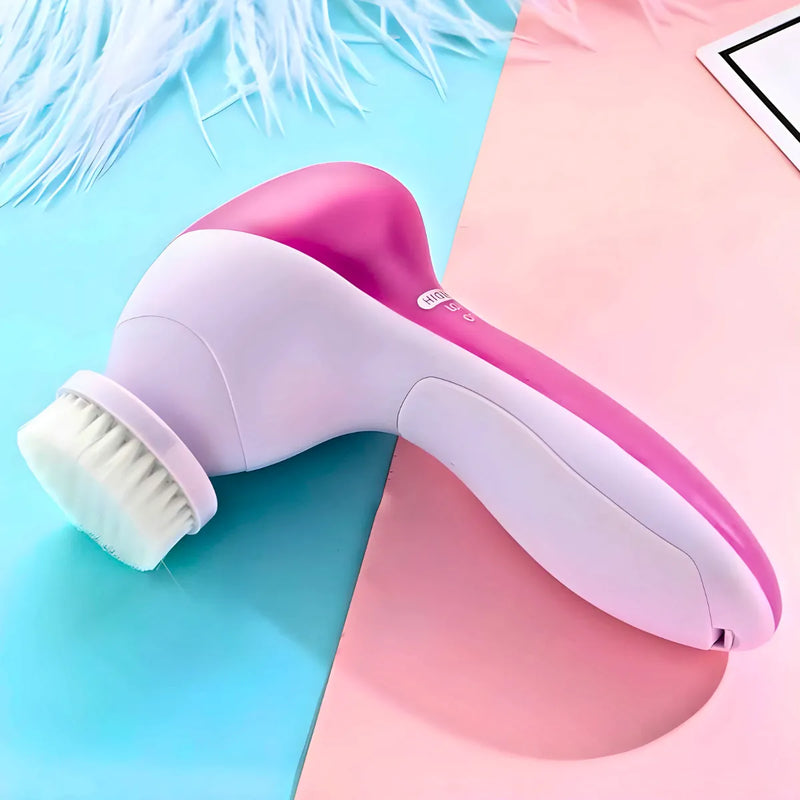 Escova Facial Elétrica 5 em 1 Esfoliante e Massageador