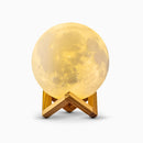 Luminária Lua Cheia 3D Abajur Decorativa com Suporte