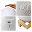 Luminária Lua Cheia 3D Abajur Decorativa com Suporte