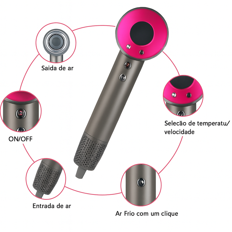 Secador Profissional Íon Plus