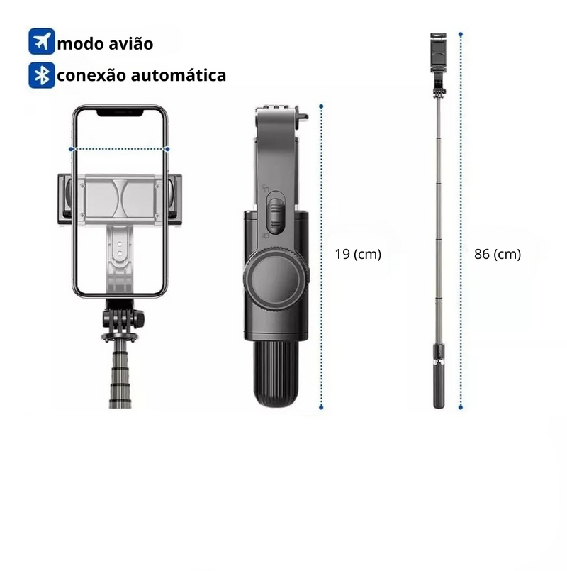 GIMBAL ESTABILIZADOR AUTOMÁTICO PARA CELULAR